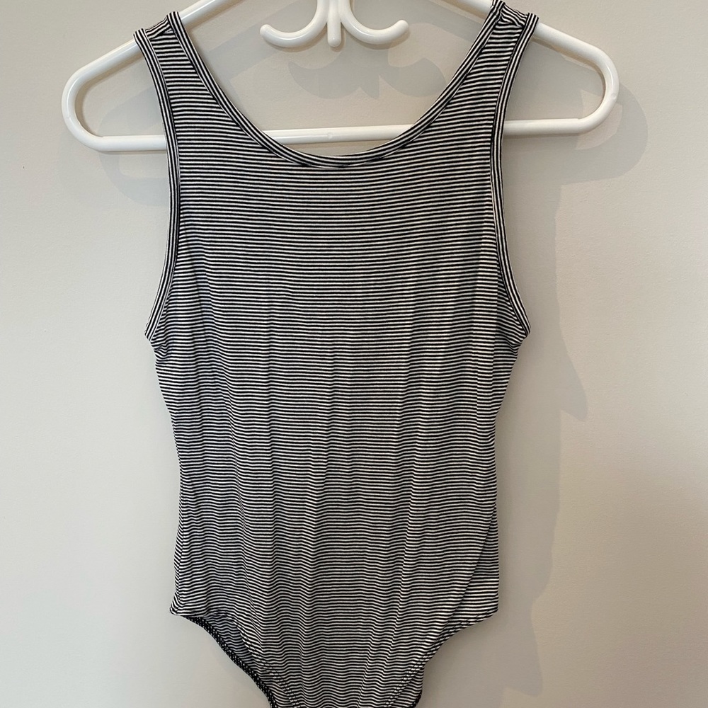 Forever 21 striped bodysuit.